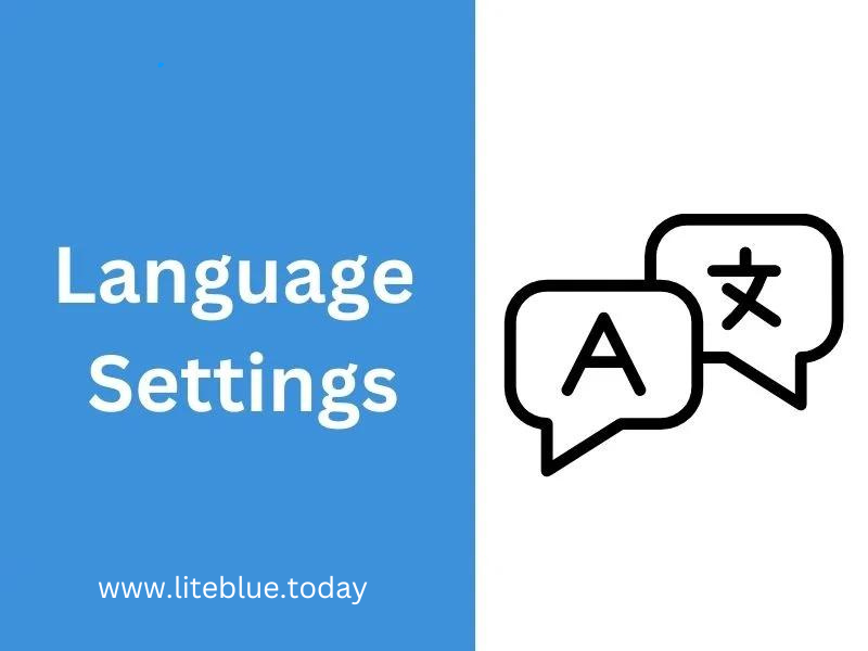 liteblue language settings